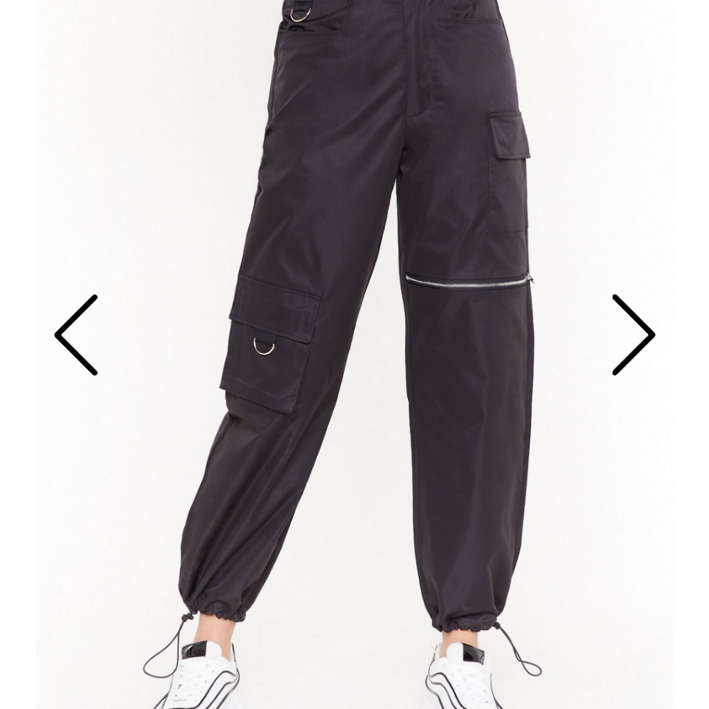 Black cargo pants